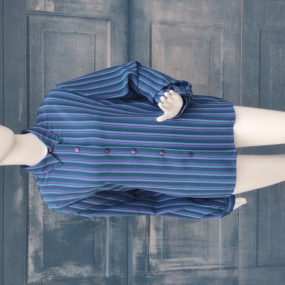 KORET LADIES MULTI-COLOR  STRIPPED BLOUSE/TOP (Plus Size 16) - Picture 3 of 17